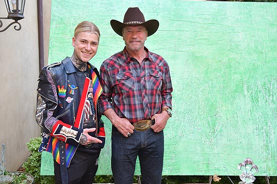 Alexander Höller, „The Emotion Artist“, und Arnold Schwarzenegger ©Fotos: Ron Murray/ImageActive für After School Stars ©Fotos: Ron Murray/ImageActiv 